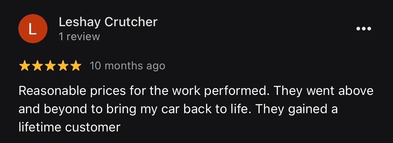 5-star customer review