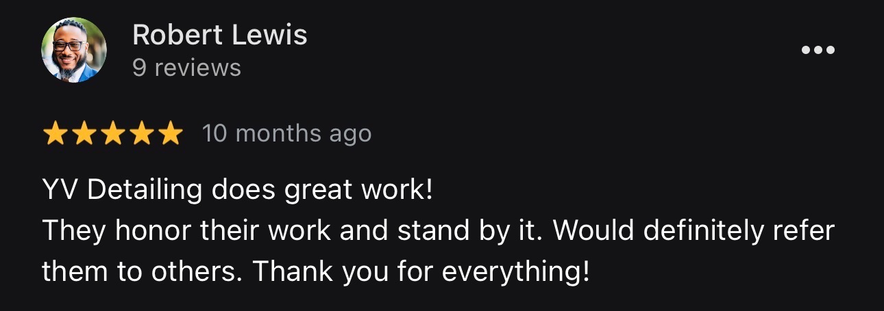 Customer testimonial