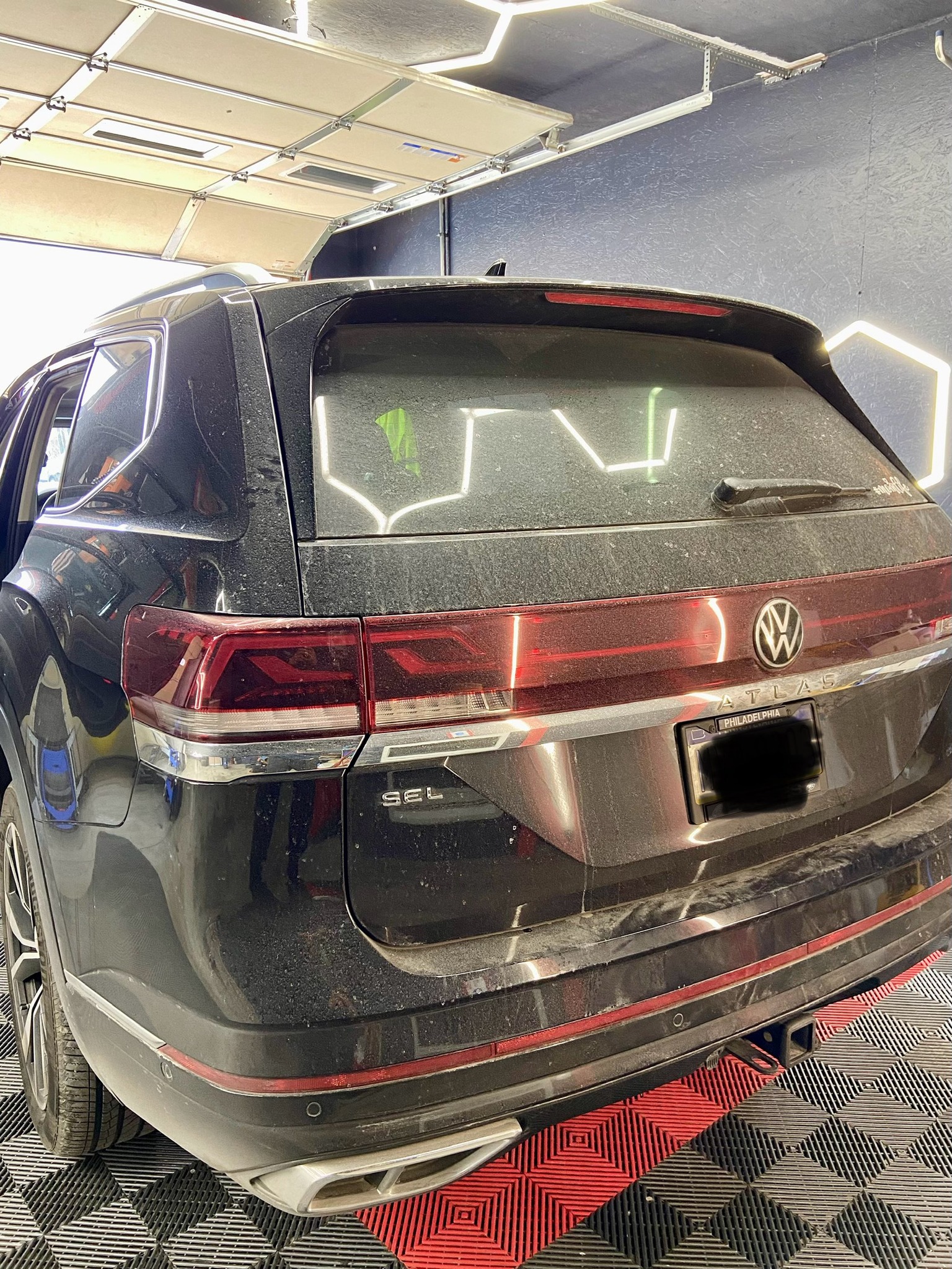 Before: Dirty damaged interior